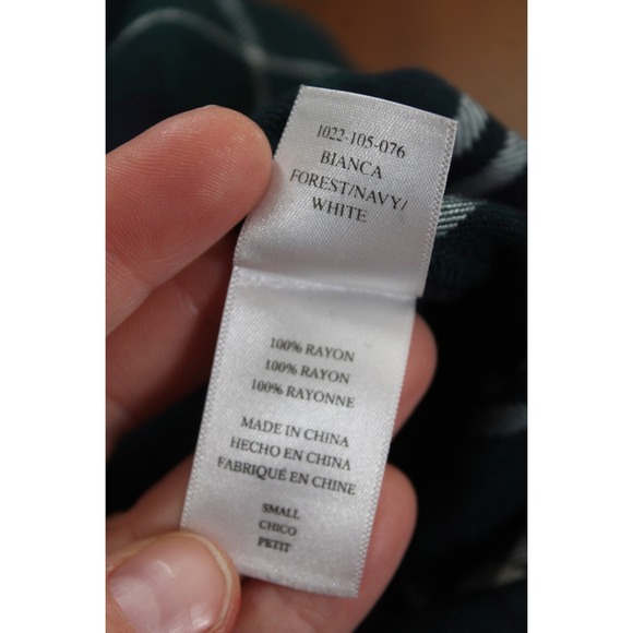 Rails S Green Bianca Plaid Flannel Shirt Dress Long Sleeve Button Up - Picture 7 of 7